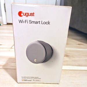 NIB!✨ AUGUST Wi-Fi Smart Lock, Factory Sealed!- Silver
